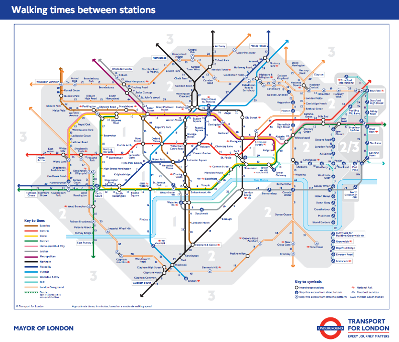 The Walking Tube Map Sport Relief Challenge 